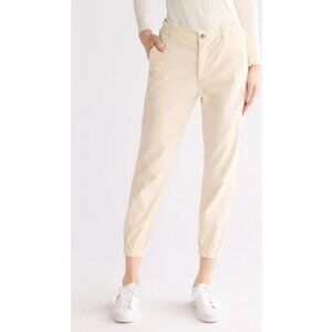 NWT AG  Adriano Goldschmied Caden Women's Jogger Pant in White Cream Size 29
